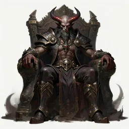 concept art of league of legends character, lord from hell on the throne, dark fantasy, greg rutkowski, trending on artstation, highly detailed