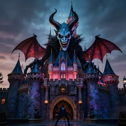 demons in disneyland, image inspired by horror movies