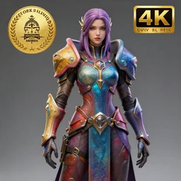 girl, chrome, matte, colorful, concept art, science fantasy, rpg, epic, dungeons & dragons, sharp focus, award - winning, extremely detailed, 4 k, 8 k