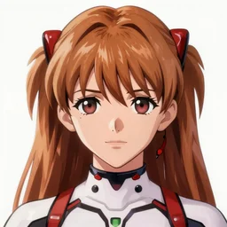 asuka from neon genesis evangelion in red dead redemption art style, semi realistic anime, portrait, beautiful face, symmetrical face, art by メカれね
