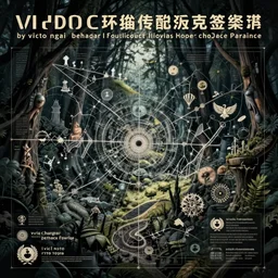 a poster with a map on it, poster art by victo ngai, behance contest winner, environmental art, lovecraftian, blueprint, intricate