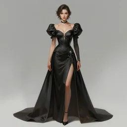 an androgynous outfit for a fantasy gala, ambiguous gender, elegant, highly detailed, digital painting, artstation, concept art, smooth, sharp focus, illustration