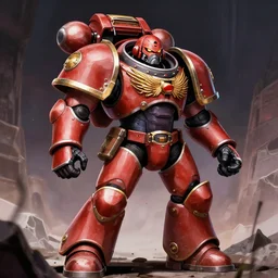nurgle chaos space marine, anime art style, illustration