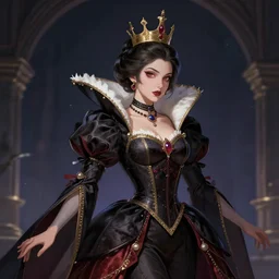 queen of the night, highly detailed, artgerm style, artstation, soft light, sharp focus, illustration, character design, concept art
