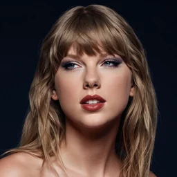 a front - faced clear close - up studio portrait of taylor swift looking slightly to her left, dramatic cinematic lighting, trending on artstation, fine details, 8 k, highly detailed, beautifully composed
