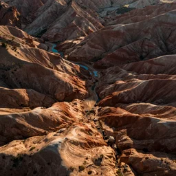 swirling dolomites, birds eye view