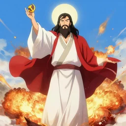anime jesus overthrows the chinese communist party, explosion