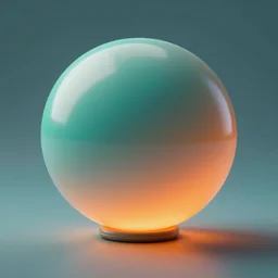 3 d rendering of a teal and orange light orb, octane 3 d, vray render, octane render, wallpaper art, smooth, 8 k, 1 6 k, artstation