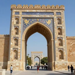 ishtar gate, highly detailed, digital painting, art by greg rutkowski and magali villeneuve