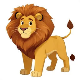 beautiful detailed character design of a cartoon lion. deviantart adoptable, style of maple story and zootopia, portrait studio lighting by jessica rossier and brian froud in the style of disney, artstation deviantart