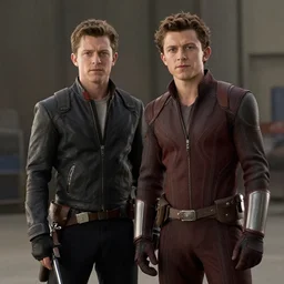film still of tom holland as maverick in too gun