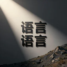 logo for language, big, simple, modern, beautiful, stunning