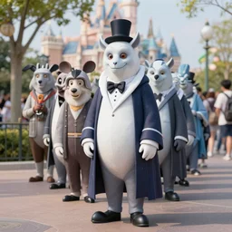 nosferatu waiting in line at disneyland