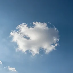 wide angle sky with # 0 8 0 virgin mary cloud in center
