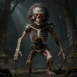quaker oates man in sleepy hollow, full body, big two toned eyes, teeth gritted, horror, intricate details, cinematic, epic, realistic, anatomy, tomer hanuka, uplight, artstation, photorealistic, scary