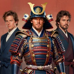 formal portrait of samurai tom brady, digital art by eugene de blaas, ross tran, and nasreddine dinet, vibrant new england patriots color scheme, intricately detailed, in the style of romanticism. artstation, greg rutkowski