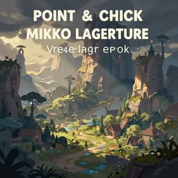 point and click adventure game background fantasy digital painting by mikko lagerstedt