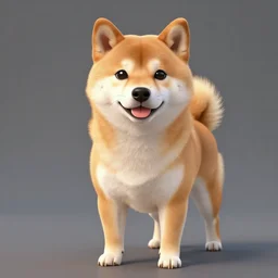 shiba inu anthropomorphic, high quality concept art,