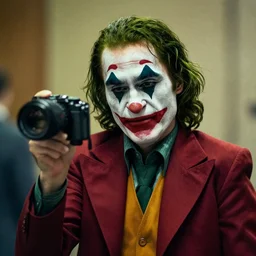 photo of nabih berri as the joker, 3 5 mm lens