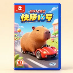 nintendo 6 4 box art for a 9 0 s old 3 d render capybara!!!! racing game, 9 0 s 3 d render, promotional game box, hyper detailed, 4 k, high quality, smooth, sharp focus