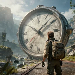 travelling in time, unreal engine 5, very detailed, cinematic