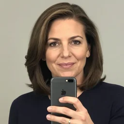 Sheryl Sandberg selfie, taken on iPhone 7 in 2012, Flickr