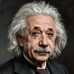 albert einstein portrait art by renoir.
