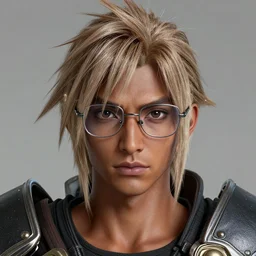 portrait of dragoon, sharp focus, octane render, ( ( brown skin ) ), ffxi, rpg, beautiful, unreal engine, symmetrical!!, maybelline, sephora, artstation, art by artgerm, rossdraws, art by karol bak, makeup, ( ( eye glasses ) ), ( ( glitter hair ) )