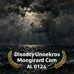 dark and stormy night on the open sea, atmospheric, painting by Turner