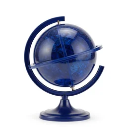 sapphire blue armillary sphere, 8k product photo, isolated on a pure white background, centered, entire object in frame, sharp focus, soft studio lighting