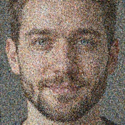 a man with a tiny beard, grey eyes, short hair, small smile, hyper realistic, mega details,