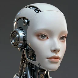 a magical robot head, mechanical, artificial, highly detailed, digital painting, smooth, sharp, beautiful face, expressive eyes, art by greg rutkowski and alex gray