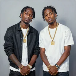 painting of young thug and playboi carti by roberto ferri