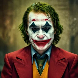 portrait of saul goodman as the joker, portrait photography, art by makoto shinkai and peter elson, bernie wrightson