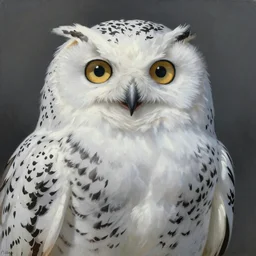painting of beautiful snowy owl, fantasy, hyperdetailed, intricate, by charlie bowater and alena aenemi, studio ghibli, 8k, octane render, trending on artstation