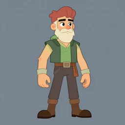 stolas in heluvabos style, cartoon , character design