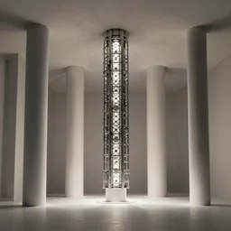 a minimalist modern cathedral interior with clockwork pillars, dramatic mood lighting, the matrix nebuchadnezzar biomechanical gieger, 3d rendered steampunk, iron smelting pits, high tech industrial and maschinen krieger, warm saturated colours, mri machine millennium falcon space-station with massive piping inspired by a nuclear reactor submarine, ilm, beeple, star citizen halo, mass effect, starship troopers, elysium
