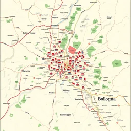 accurate map of bologna