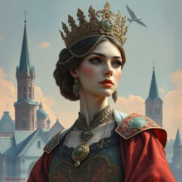 the empress. highly detailed, digital painting, watercolor, soviet realism, engraving, artstation, concept art, smooth, sharp focus, vivid grunge, manga, illustration, unreal engine 5, 8 k, art by bilibin and kilian eng and kuvshinov and malevich and mucha