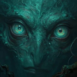 epic professional digital art of hungry eyes, ambient teal light, painted, mysterious, closeup cinematic aquatic animal scene, eerie, mythic, detailed, intricate, grand, leesha hannigan, wayne haag, reyna rochin, ignacio fernandez rios, mark ryden, van herpen, artstation, cgsociety, epic, stunning, gorgeous, wow wow detail