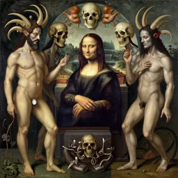 The oracle of the skull gods, italian futurism, da vinci, Dan Mumford, Josan Gonzalez