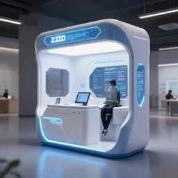 a futuristic kiosk fzd school of design