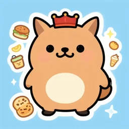 cute miss mascot darumarond darumarond darumaka food sticker art, cronobreaker, beeple game icon