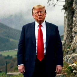 donald trump in the style of naoki ikushima octopath traveler