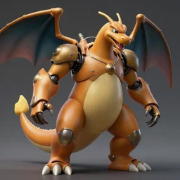 a charizard themed mech suit, diffuse lighting, fantasy, highly detailed, photorealistic, digital painting, artstation, illustration, concept art, smooth, sharp focus, in the style of tom bagshaw