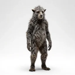 grizzled will-o-wisp, studio photography, full body, standing, isolated on a pure white background, centered, whole figure in frame, sharp focus, studio lighting