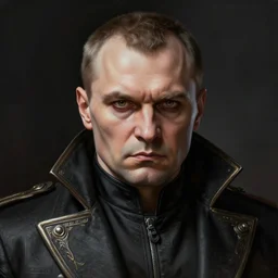 a portrait of intergalactic vladimir zhirinovskiy, grim - lighting, high - contrast, intricate, elegant, highly detailed, digital painting, artstation, concept art, smooth, sharp focus, illustration