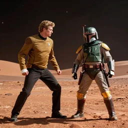 captain kirk dueling boba fett on mars