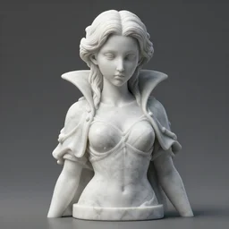 girl, hiroyuki takahashi style, marble statue style, 3 d perfect render style, horror style, marble statue style, 3 d perfect render style, vampire style, marble statue style, 3 d perfect render style