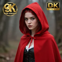 beautiful!! red riding hood assassin artgerm anne stokes highly detailed 8 k hdr smooth sharp focus high resolution award - winning photo photorealistic
